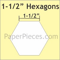 Hexagon -  1 1/2 inch