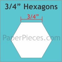 Hexagon - 3/4 inch