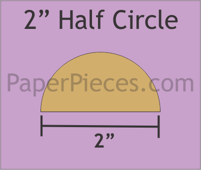 2 inch halv sirkel