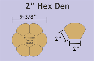Hexden Plates - 2 inch