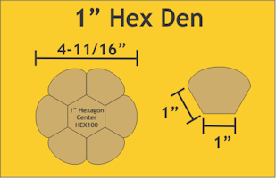 Hexden Plates - 1 inch