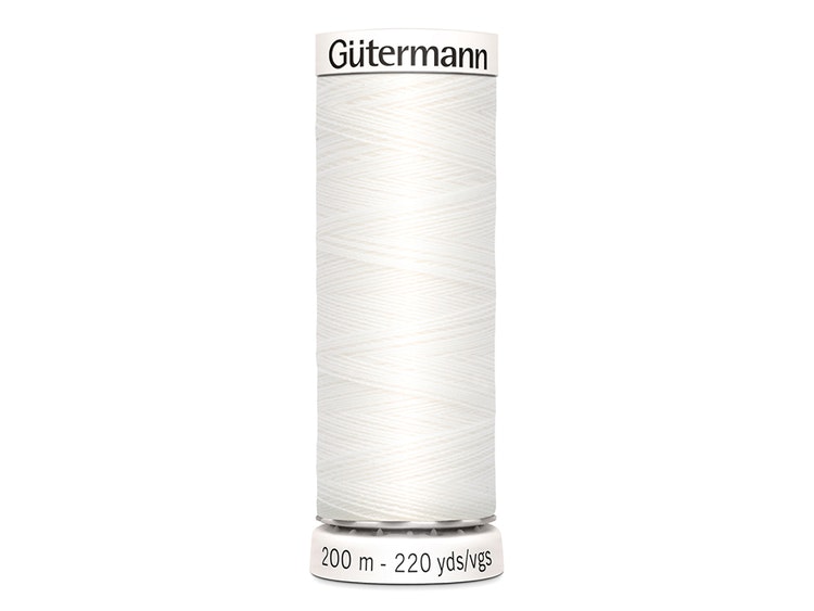 Gütermann 800- hvit , 200m