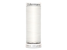 Gütermann 800- hvit , 200m