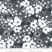Illustrations Graphite - svart med hvite små blomster