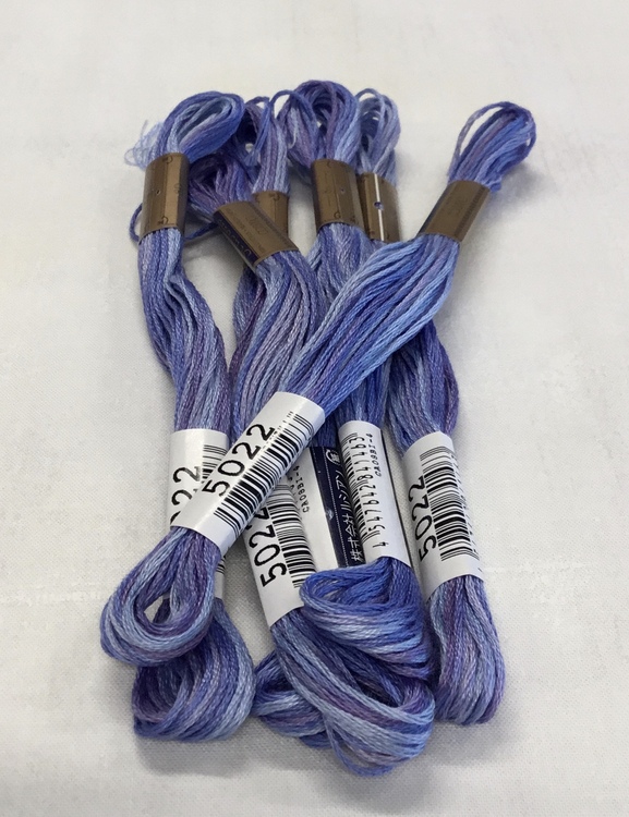 Farge 5022-Cosmo Seasons Variegated Embroidery Floss