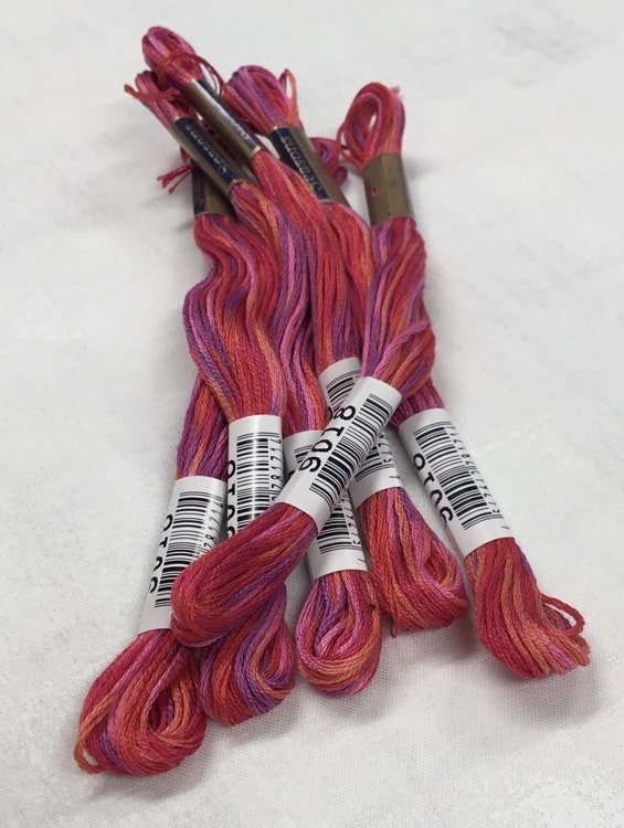 Farge 9018-Cosmo Seasons Variegated Embroidery Floss