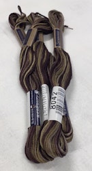 Farge 8042- Cosmo Seasons Variegated Embroidery Floss Dark Browns