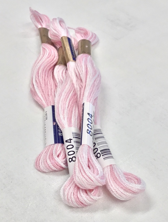 Farge 8004- Cosmo Seasons Variegated Embroidery Floss Pinks