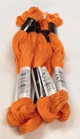 farge 147-Cosmo Cotton Embroidery Floss 8m Skein Vivid Orange Ocher