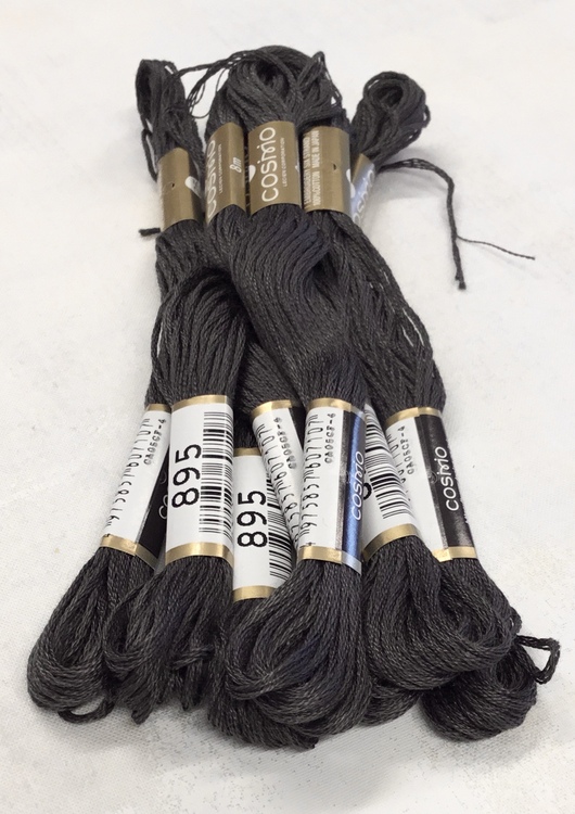 Farge 895-Cosmo Cotton Embroidery Floss 8m Skein Dark Shadow