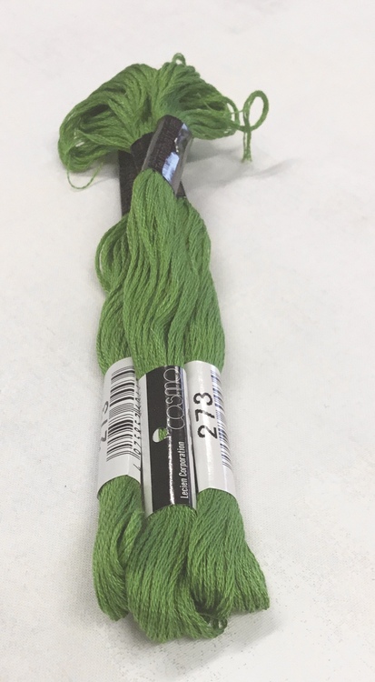 Farge 273- Cosmo Cotton Embroidery Floss 8m Skein Summer Green