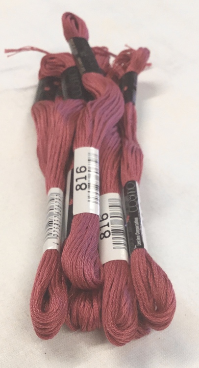Farge 816-Cosmo Cotton Embroidery Floss 8m Skein Biking Red