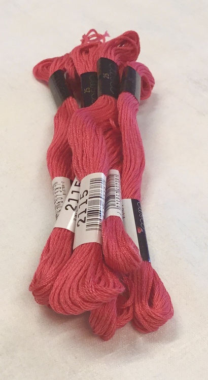 Farge 2115-Cosmo Cotton Embroidery Floss 8m Skein Mars Red