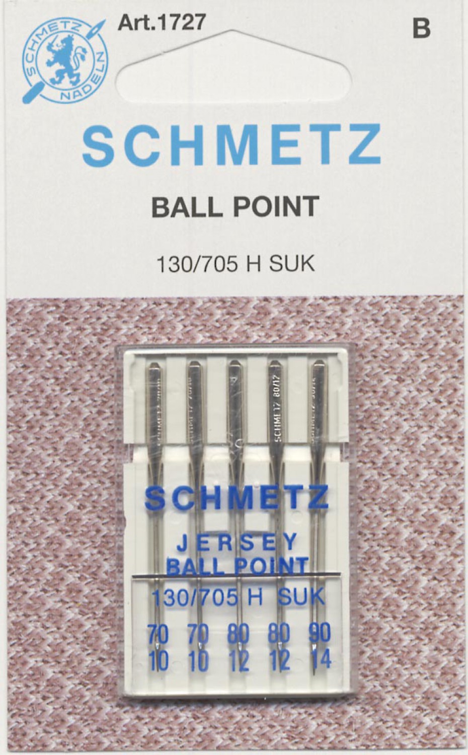 Schmetz -Jersey 70-80-90 /ball point needle
