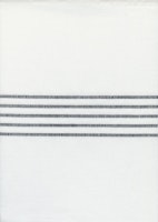 Toweling-Lakeside. hvit med 5 svarte striper