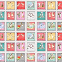 Mist Grey Digital Small Animal Love