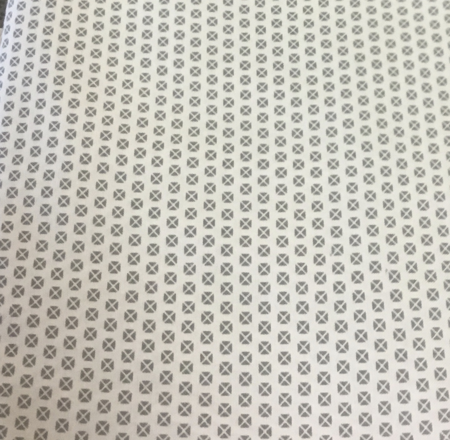 Duo mini-hvit med grå småmønstret