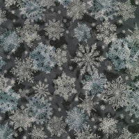 Snowflakes Black w/Metallic