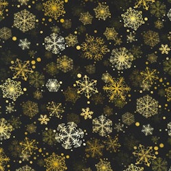 Snowflakes Black