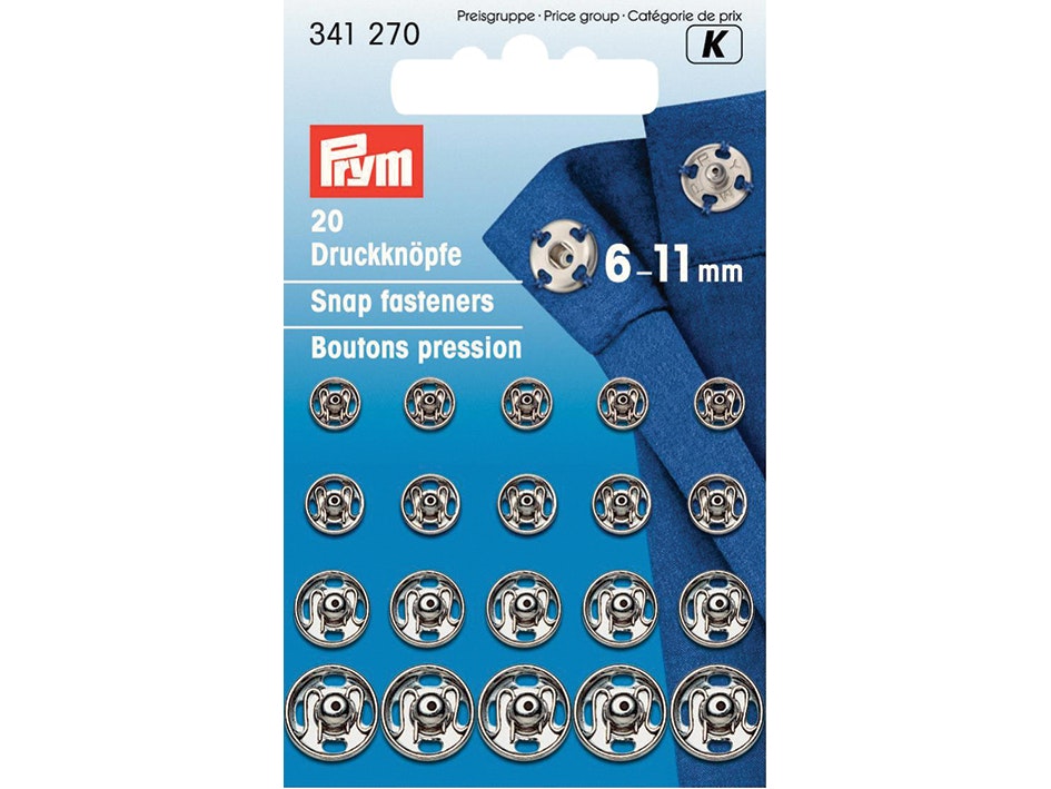 Prym Patentknapper 6-11mm 20stk