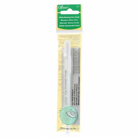 Clover-Water Soluble or Iron Off Marking Pen White