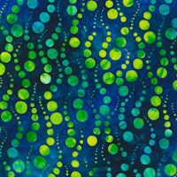 Bubbles Midnight Batik