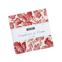 Cranberry & Cream charm pack 5 inch