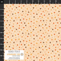 Quilting Rainbow-hjerter orange