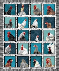 Zooming Chickens-panel 92 cm
