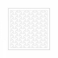 Sashiko sampler Traditional Design Maru-bishamon - Hvit