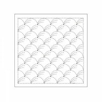 Sashiko sampler Traditional Design Nowaki - Hvit