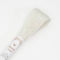 Sashiko Thread 40m - Lame- hvit med glitter