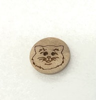 Tre knapp katt-16mm