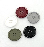Plastikk Knapp – Rund 20mm