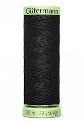 Knapphullstråd - 30m - sort
