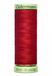 Knapphullstråd - 30m - mørk rød