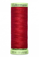 Knapphullstråd - 30m - mørk rød