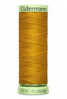 Knapphullstråd - 30m - jeansgul
