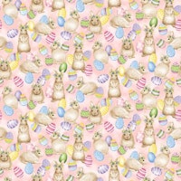 Hoppy hunting-rosa egg og harepus