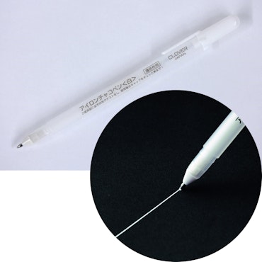 Clover-En hvit markerings penn til mørke stoffer