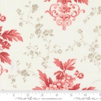 Ridgewood  - hvit med røde blomster