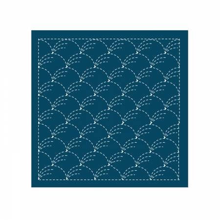 Sashiko sampler Traditional Design Nowaki - indigo