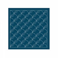Sashiko sampler Traditional Design Nowaki - indigo