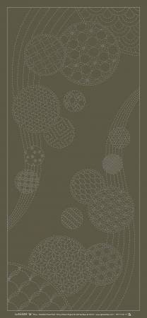Wagara Sashiko Panel-Windchimes  - Taupe