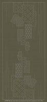 Wagara Sashiko Panel-Shuffle  - Taupe