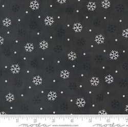 Woodland Winter-svart med hvite snøfnugg
