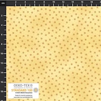 Quilters Basic-lys gul med mønster