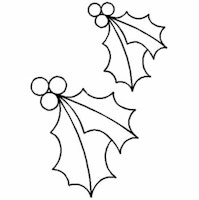 Quilt Stencil Holly-2.75inch and 3.75inch