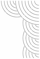 Quilt Stencil Corner - str 8.5in x 12.5in x 4in