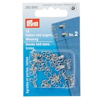Prym Hekter No 2 , 12 stk pr.pakke